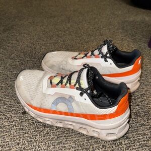 OnCloud Cloudmonster Sneakers - White and Orange